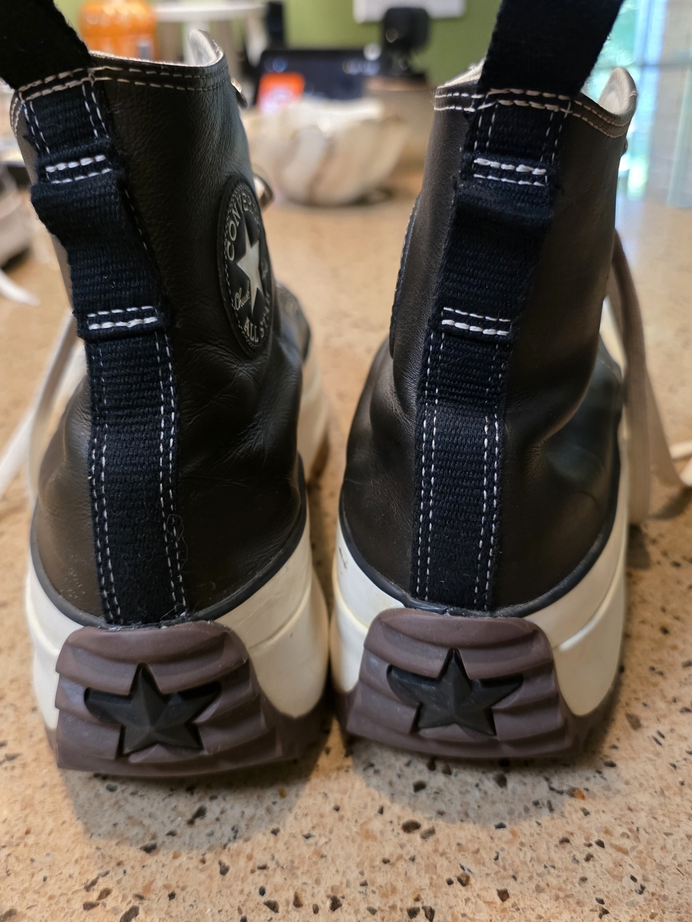 Chuck Taylor Converse Run Star Hike High Top Leather Platform Sneaker - Picture 12 of 14